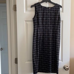 Calvin Klein size 10 black/grey sleeveless dress